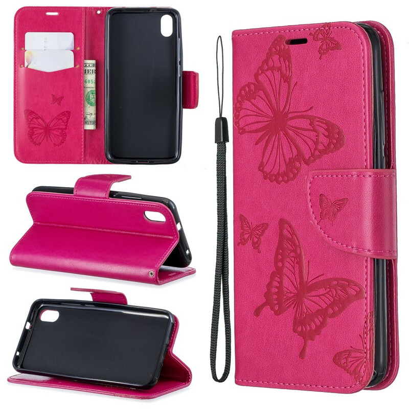 Xiaomi Redmi 7A Vlinder afgedrukt Strap Case