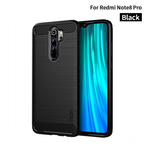 Xiaomi Redmi Note 7 Pro Geborsteld Koolstofvezel Hoesje Mofi