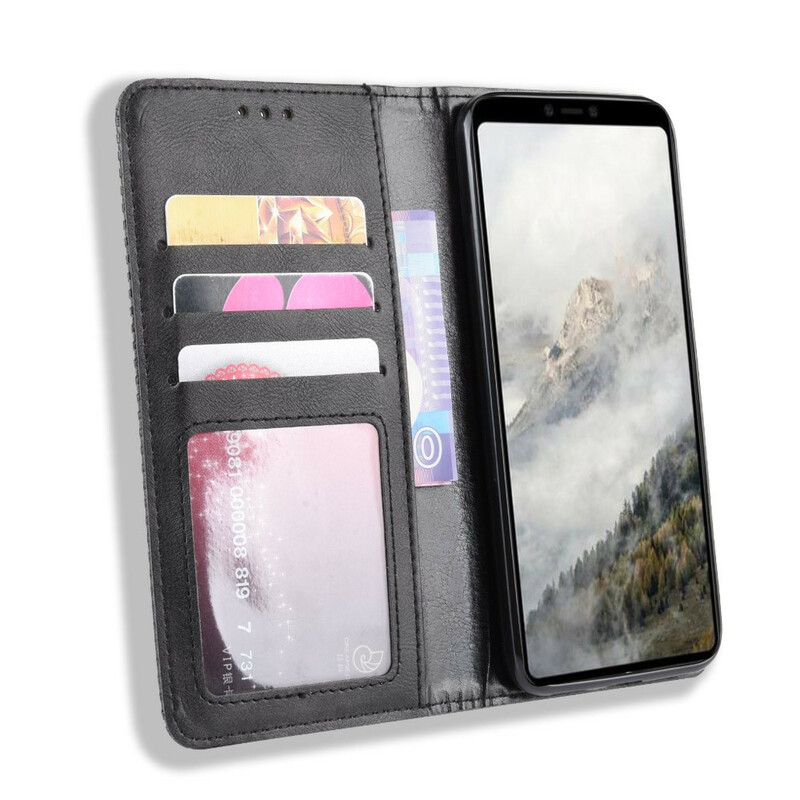 Flip cover Google Pixel 4 Vintage leer effect stijlvol