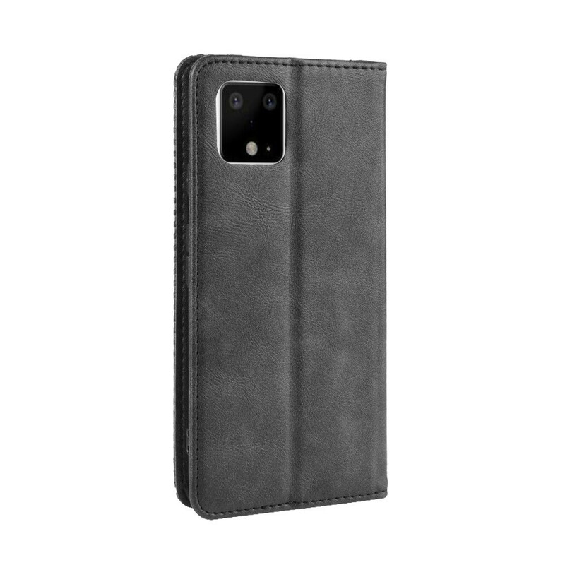 Flip cover Google Pixel 4 Vintage leer effect stijlvol