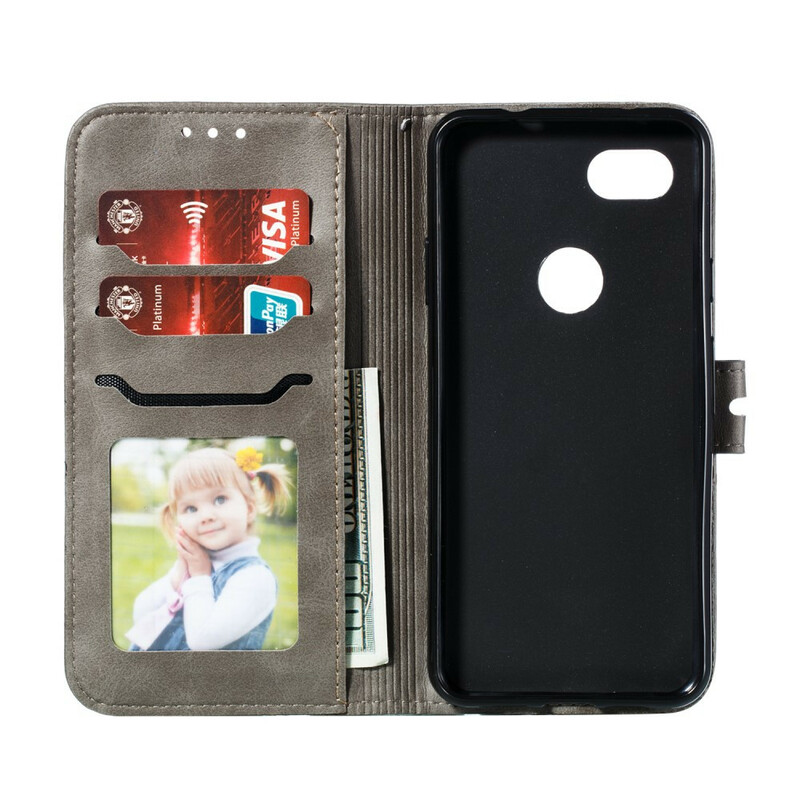 Google Pixel 3A Kunstleer Hoesje Poesje