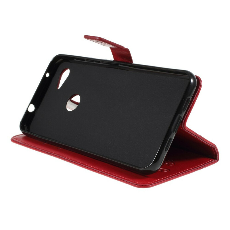 Google Pixel 3A Reuze Vlinders Lanyard Hoesje Google Pixel 3A Reuze Vlinders Lanyard Hoesje