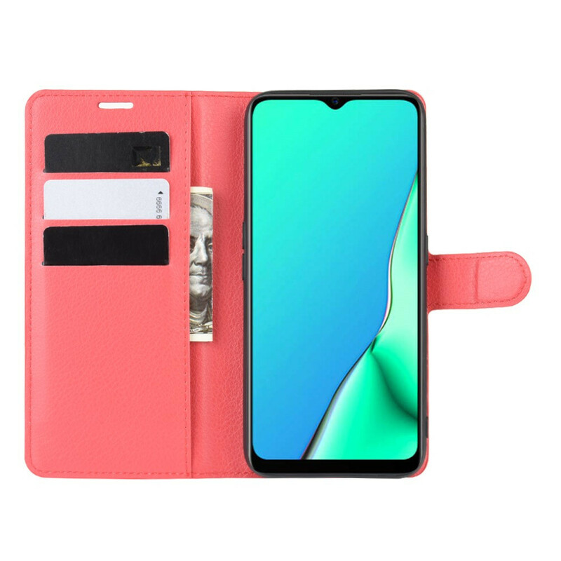 Oppo A9 2020 Kunstleer Hoesje Lychee