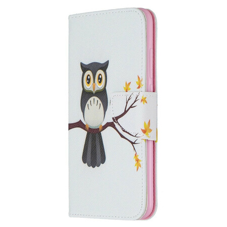 Xaomi Redmi Note 8 Case Uil neergestreken op de tak