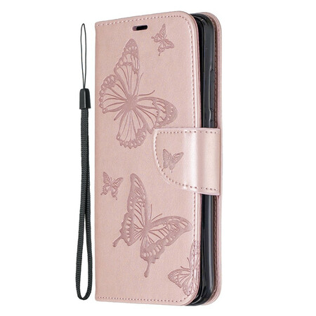 Xiaomi Redmi Note 8 Vlinder afgedrukt Strap Case