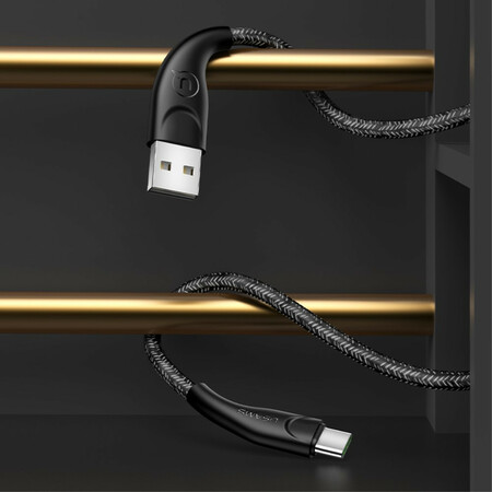 USAMS Micro USB 1 Meter Nylon Gevlochten Oplaadkabel