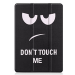Smart Case iPad 10.2" (2019) Imitatieleer Don't Touch Me