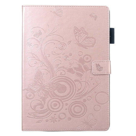 iPad Cover 10.2" (2019) Sobriety Leder Effect Vlinders