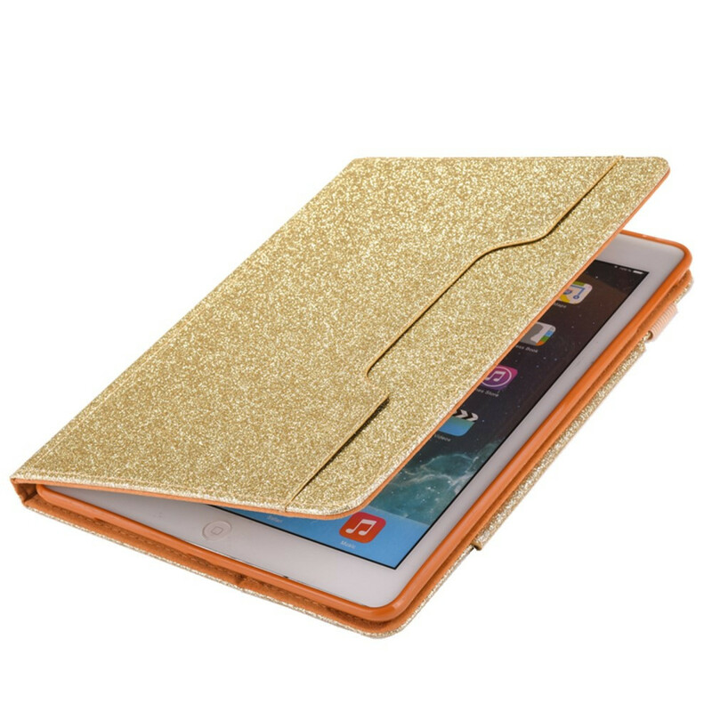 iPad Cover 10.2" (2019) Glitter Zilver Sluiting