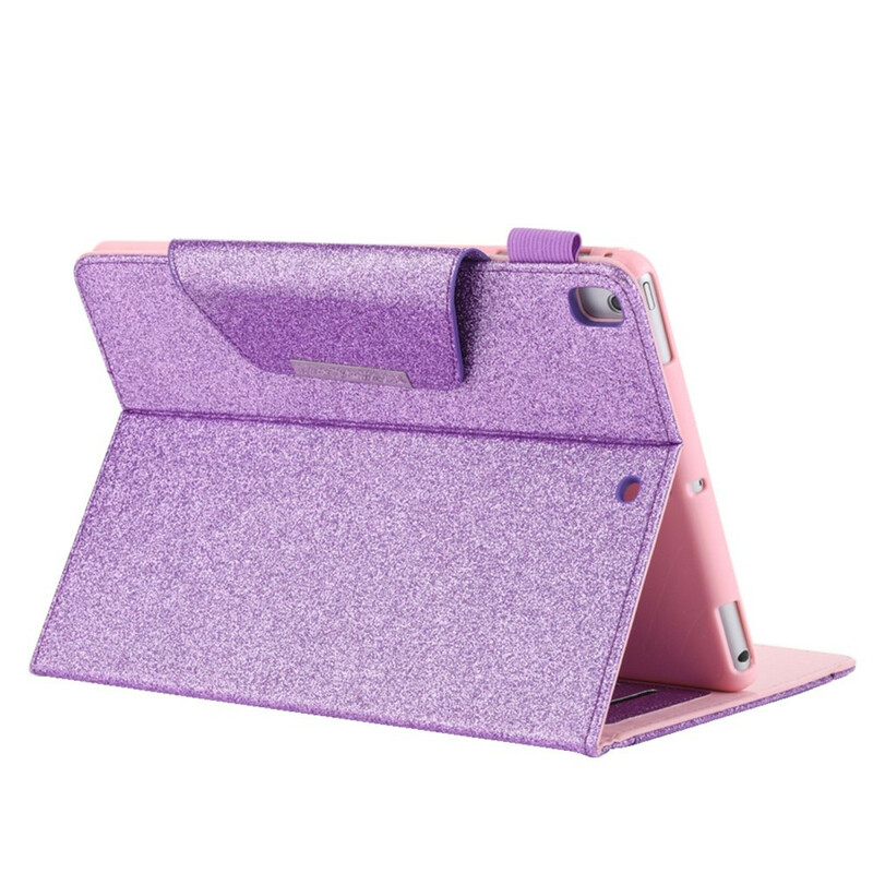 iPad Cover 10.2" (2019) Glitter Zilver Sluiting