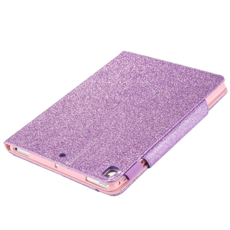 iPad Cover 10.2" (2019) Glitter Zilver Sluiting