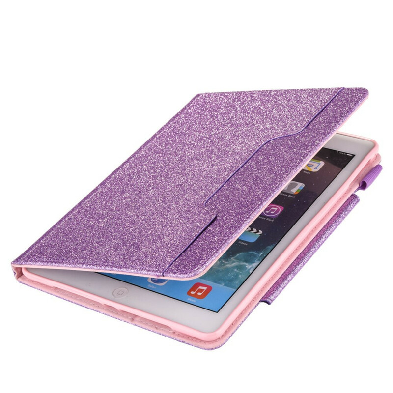 iPad Cover 10.2" (2019) Glitter Zilver Sluiting