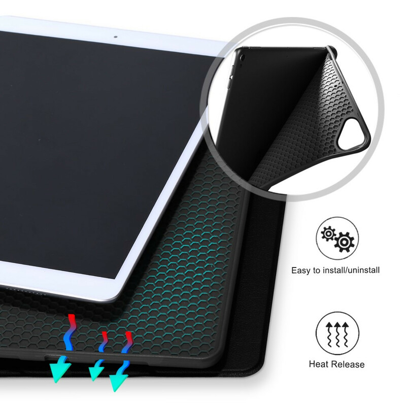 Smart Case iPad 10.2" (2019) Kunstleer met Potlood Etui Smart Case iPad 10.2" (2019) Kunstleer met Potlood Etui