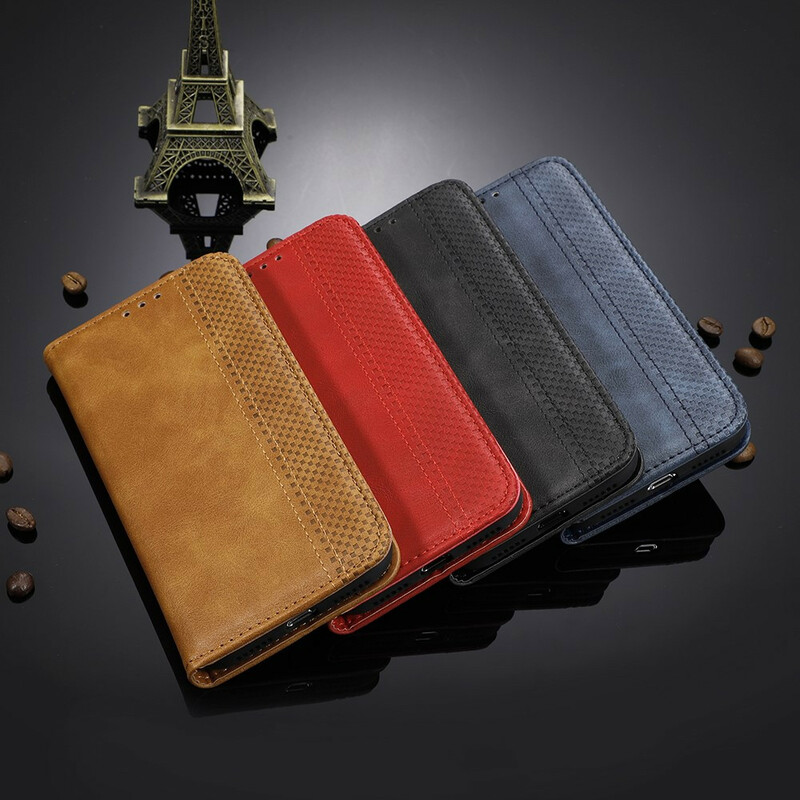 Flip Cover Xiaomi Redmi Note 8T Vintage Lederen Effect Stijlvol