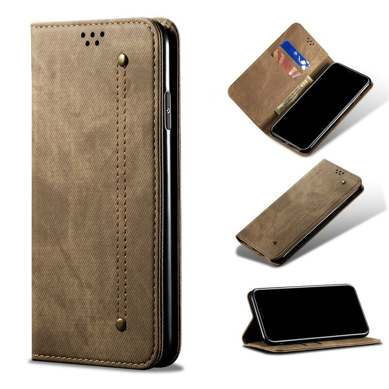 Flip Cover Xiaomi Redmi Note 8T Jeans stof