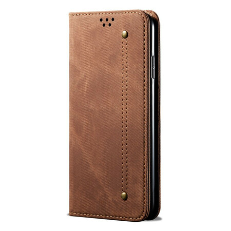 Flip Cover Oppo A9 2020 Jeans Stof