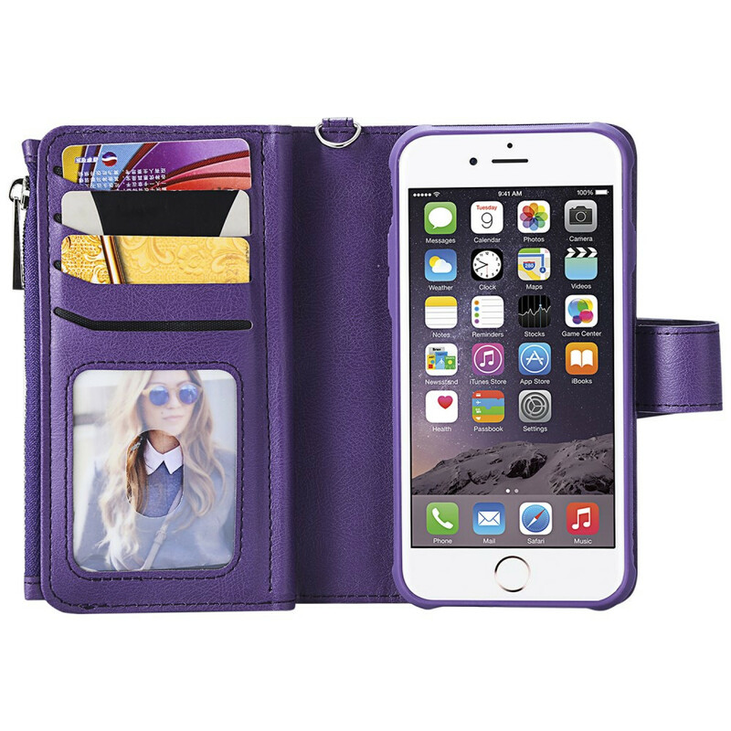 iPhone 8 / 7 / 6S / 6 afneembaar geval portemonnee iPhone 8 / 7 / 6S / 6 afneembaar geval portemonnee