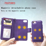 iPhone 8 / 7 / 6S / 6 afneembaar geval portemonnee iPhone 8 / 7 / 6S / 6 afneembaar geval portemonnee