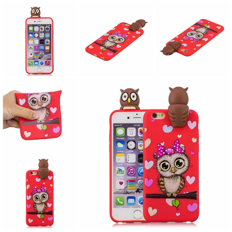 Hoesje iPhone 6/6S Uil 3D