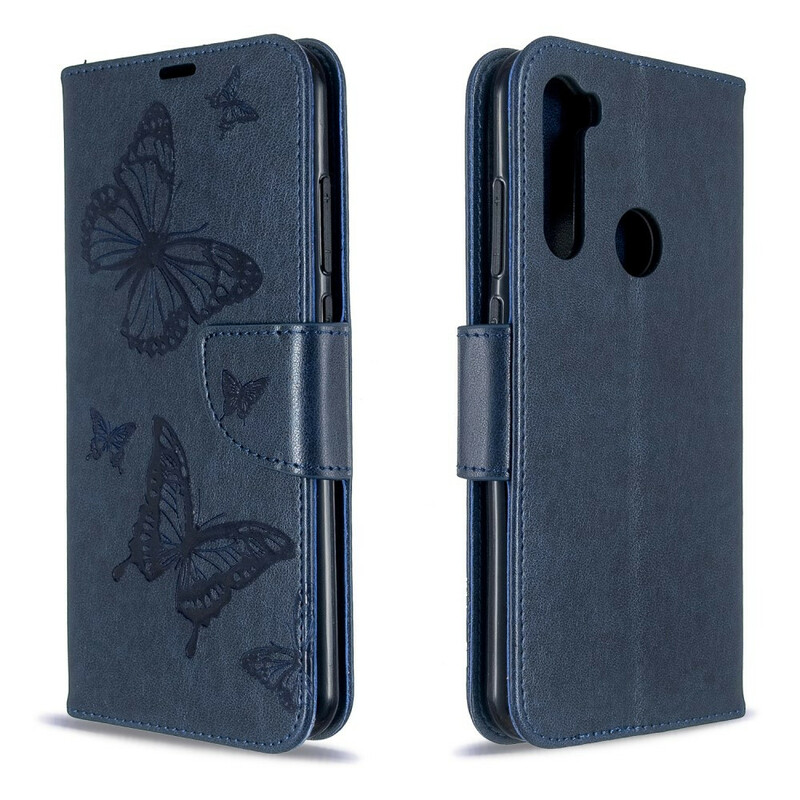 Xiaomi Redmi Note 8T Vlinder afgedrukt Strap Case