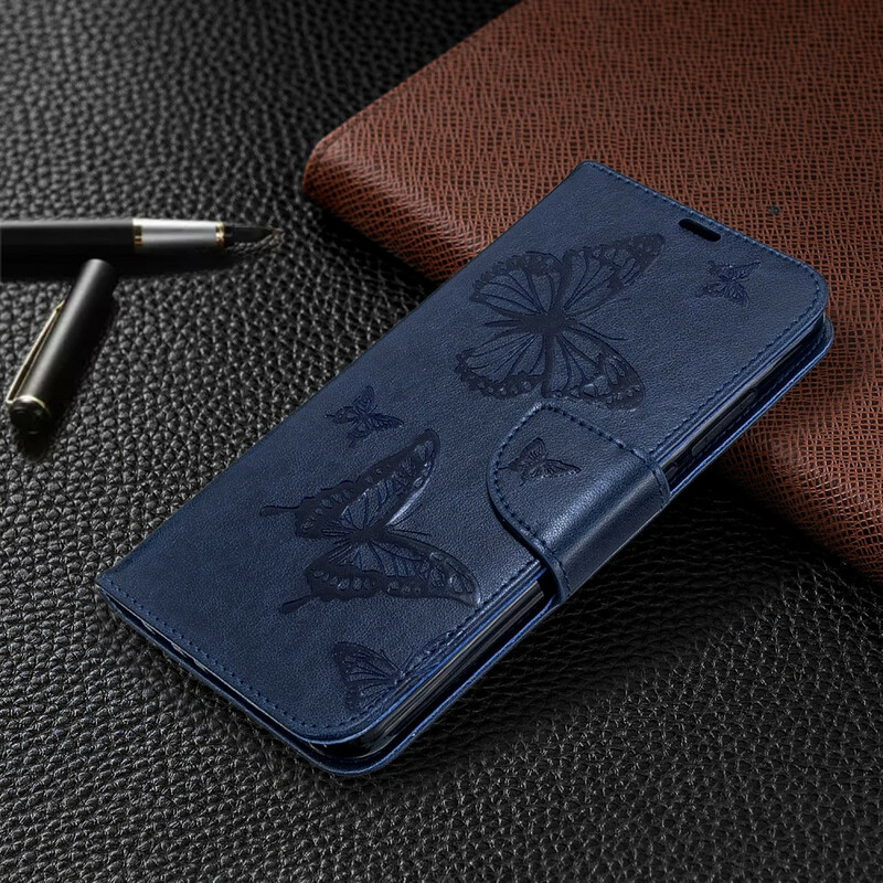 Xiaomi Redmi Note 8T Vlinder afgedrukt Strap Case