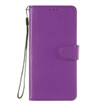 iPhone 6/6S Lederen Hoesje Pure Kleur met Koord
