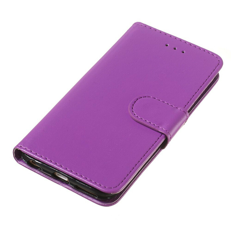 iPhone 6/6S Lederen Hoesje Pure Kleur met Koord