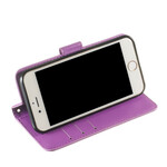 iPhone 6/6S Lederen Hoesje Pure Kleur met Koord