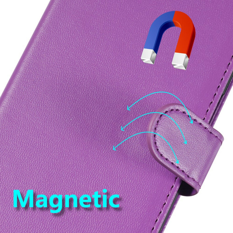 iPhone 6/6S Lederen Hoesje Pure Kleur met Koord