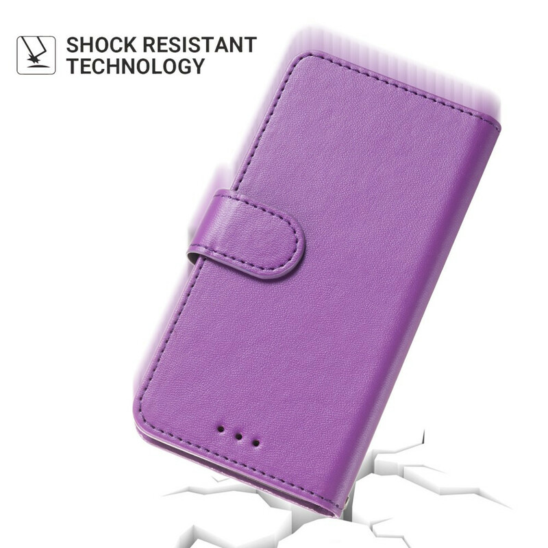 iPhone 6/6S Lederen Hoesje Pure Kleur met Koord