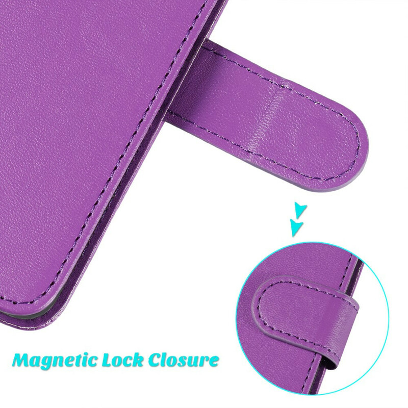 iPhone 6/6S Lederen Hoesje Pure Kleur met Koord