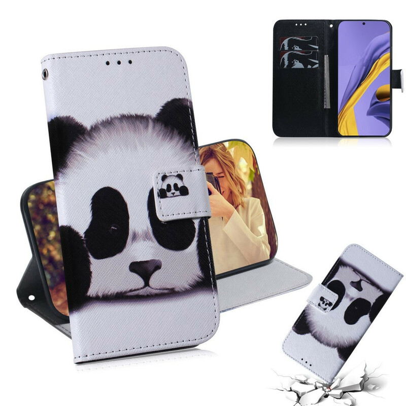 Samsung Galaxy A51 Panda Gezicht Hoesje