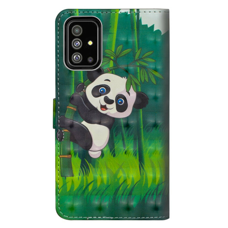 Samsung Galaxy A51 Panda en Bamboe Hoesje