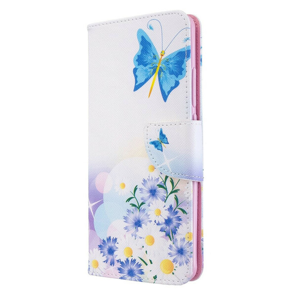 Xiaomi Mi Note 10 / Note 10 Pro Case Geschilderde Vlinders en Bloemen