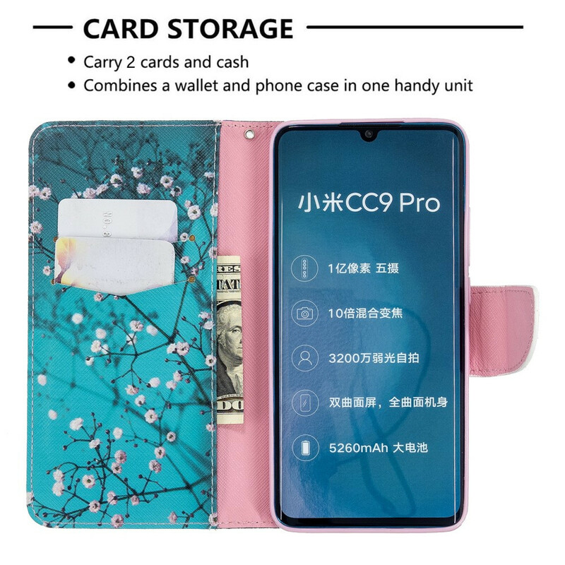 Xiaomi Mi Note 10 Bloemenboompje Hoesje