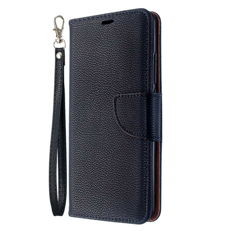 Xiaomi Mi Note 10 Lederen Hoesje Gekleurd Litchi met Koord