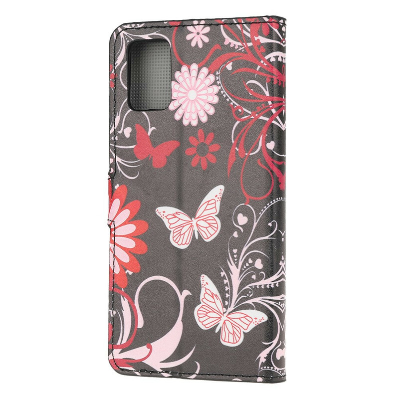 Samsung Galaxy A51 Hoesje Vlinders en Bloemen