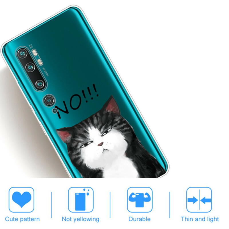 Xiaomi Mi Note 10 Case De kat die nee zegt