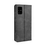 Flip cover Samsung Galaxy A51 leer effect Vintage stijlvol