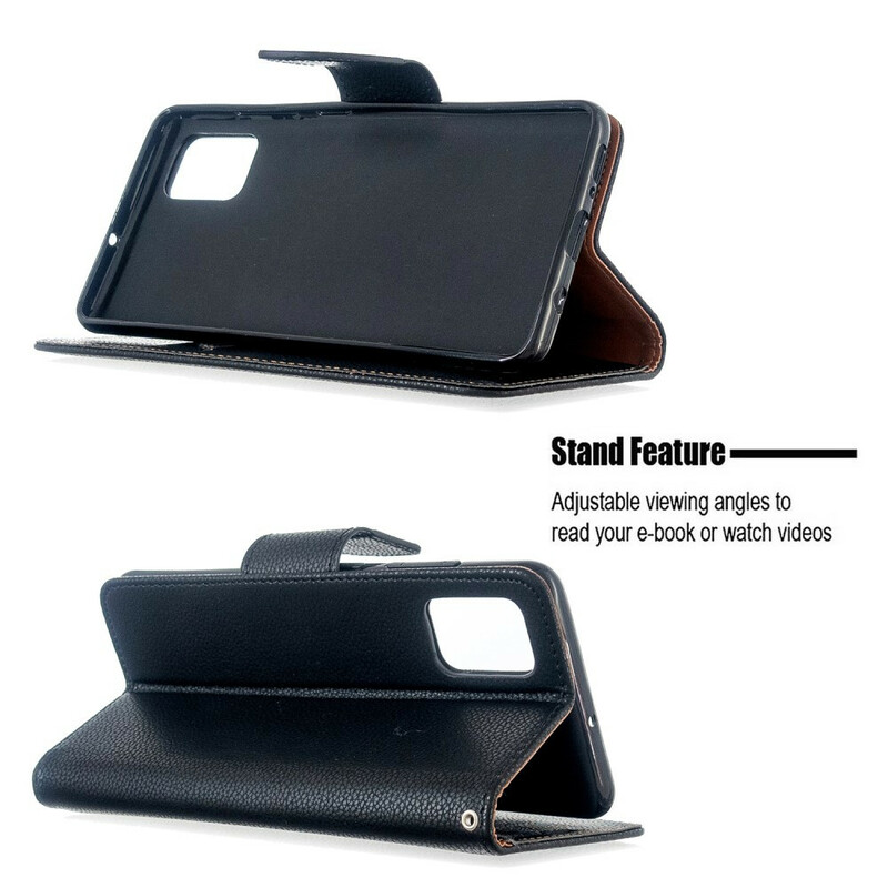 Samsung Galaxy A51 Case Lychee Schuine Flap