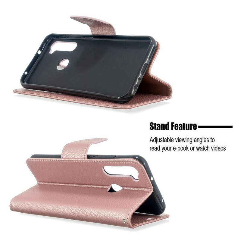 Xiaomi Redmi Note 8T Case Litchi Schuine Flap