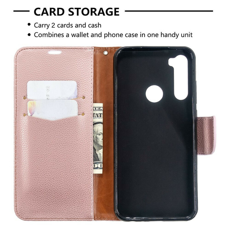 Xiaomi Redmi Note 8T Case Litchi Schuine Flap
