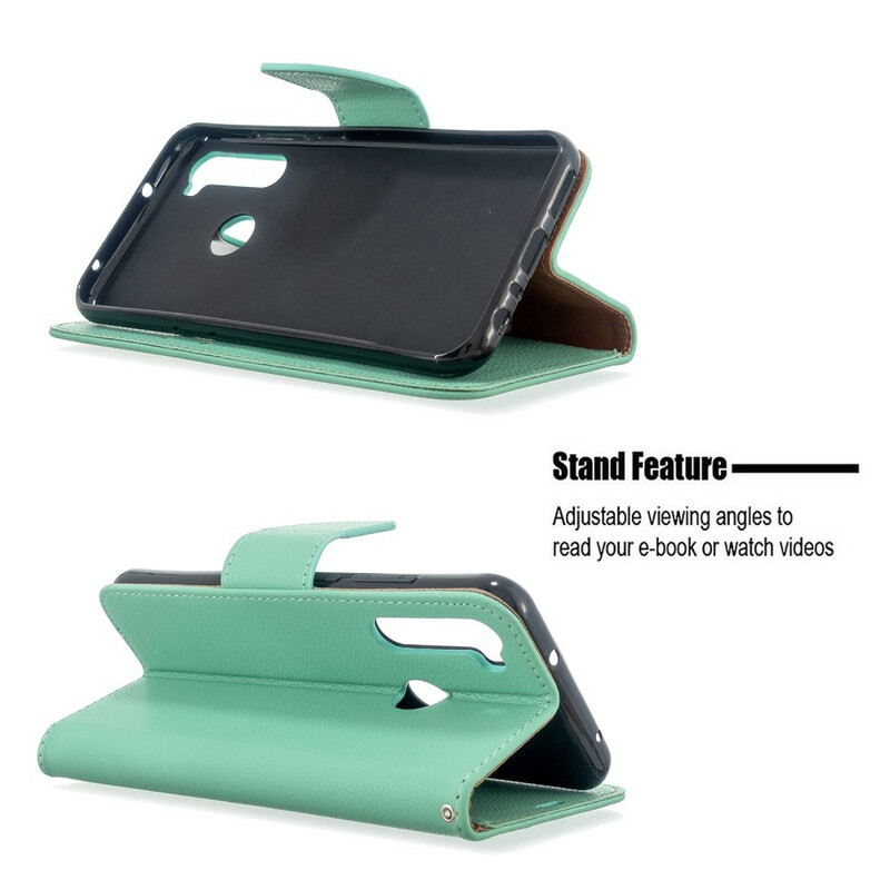 Xiaomi Redmi Note 8T Case Litchi Schuine Flap