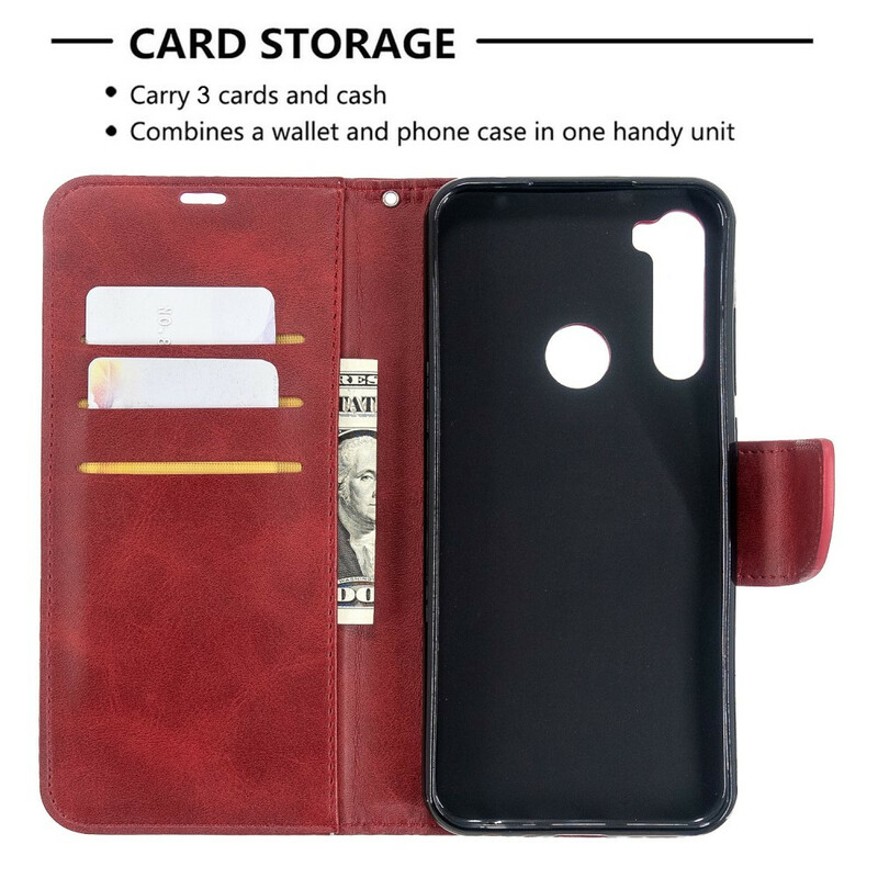 Xiaomi Redmi Note 8T Case gladde schuine klep