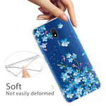 Xiaomi Redmi 8A Blauwe Bloemen Hoesje