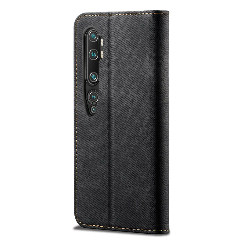 Flip Cover Xiaomi Mi Note 10 Jeans stof