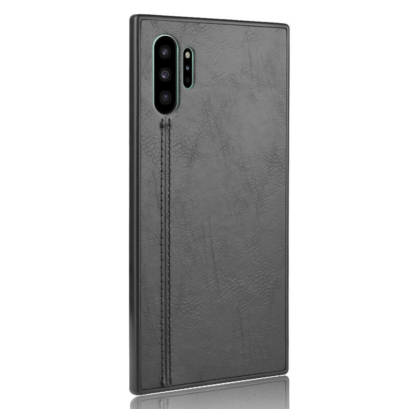 Samsung Galaxy Note 10 Plus Lederen Stijl Hoesje Stiksels