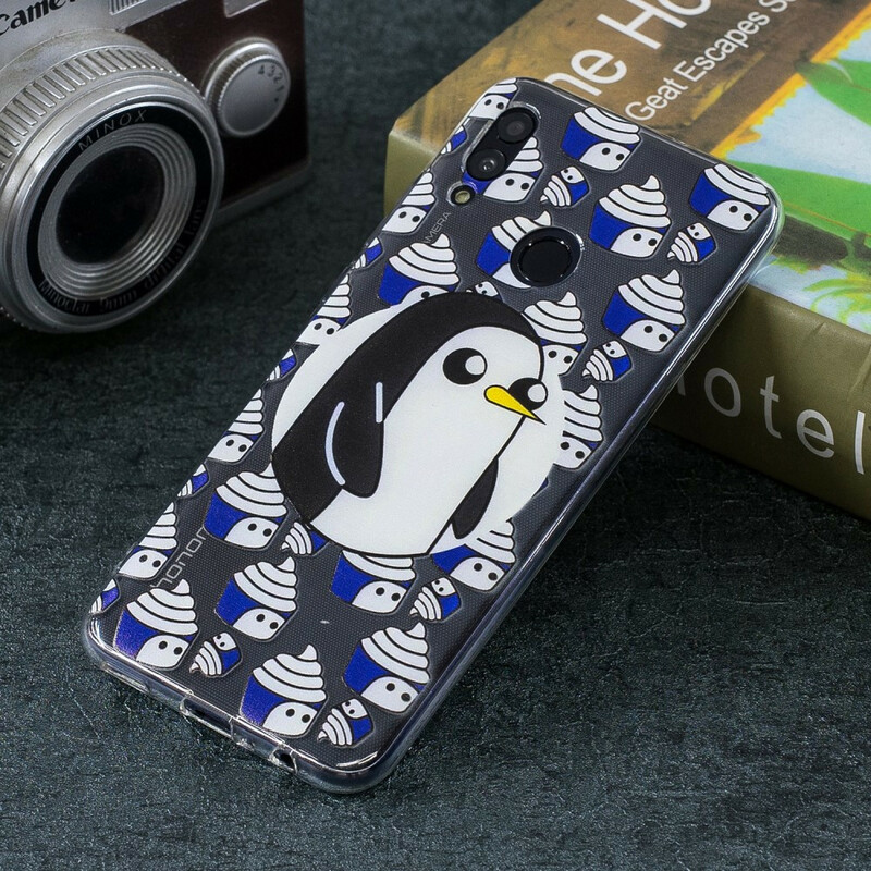 Huawei P Smart 2019 Transparant Pinguïns Hoesje
