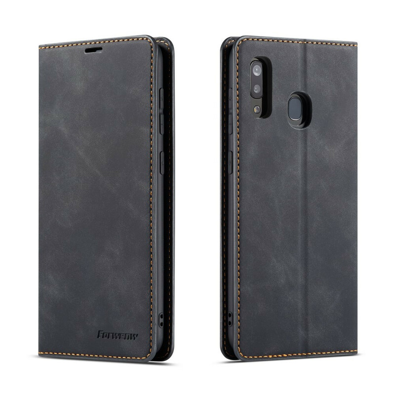 Flip cover Samsung Galaxy A20e Leder Effect FORWENW Flip cover Samsung Galaxy A20e Leder Effect FORWENW