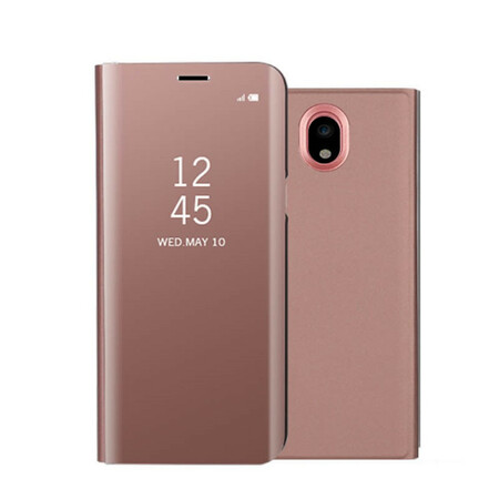 Bekijk cover Samsung Galaxy J7 2017 Spiegel en leer effect